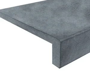 midnight bluestone drop face pool coping tiles, drop doqn pool coping pavers, blues tiles, dark tiles, black tiles
